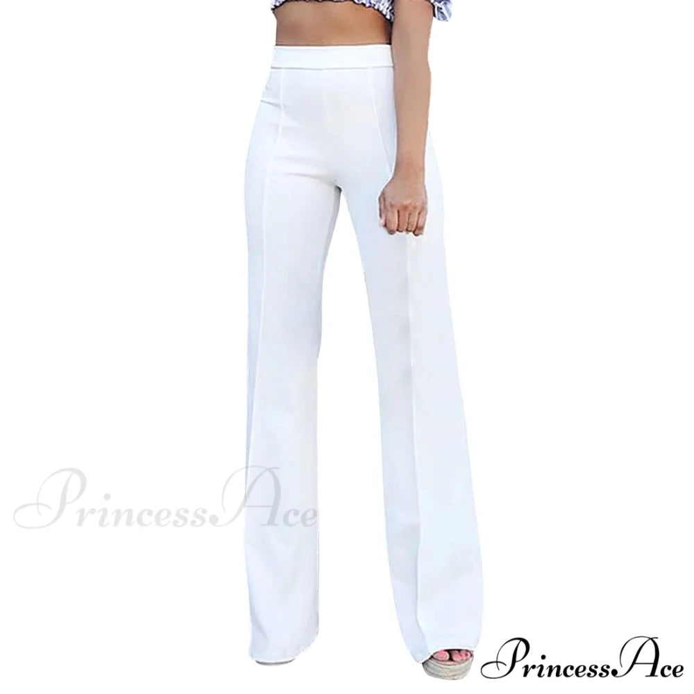 Slim Fit Pants Women on Pants Women White / S
