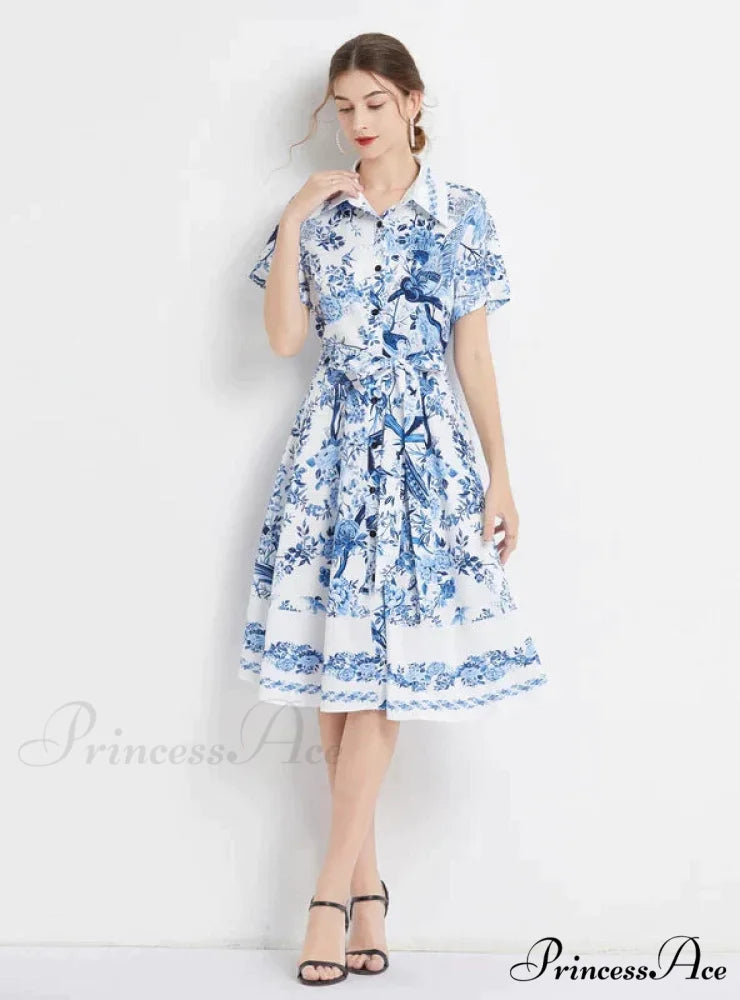 Slim-Fit Short-Sleeved Dress 2XL / red