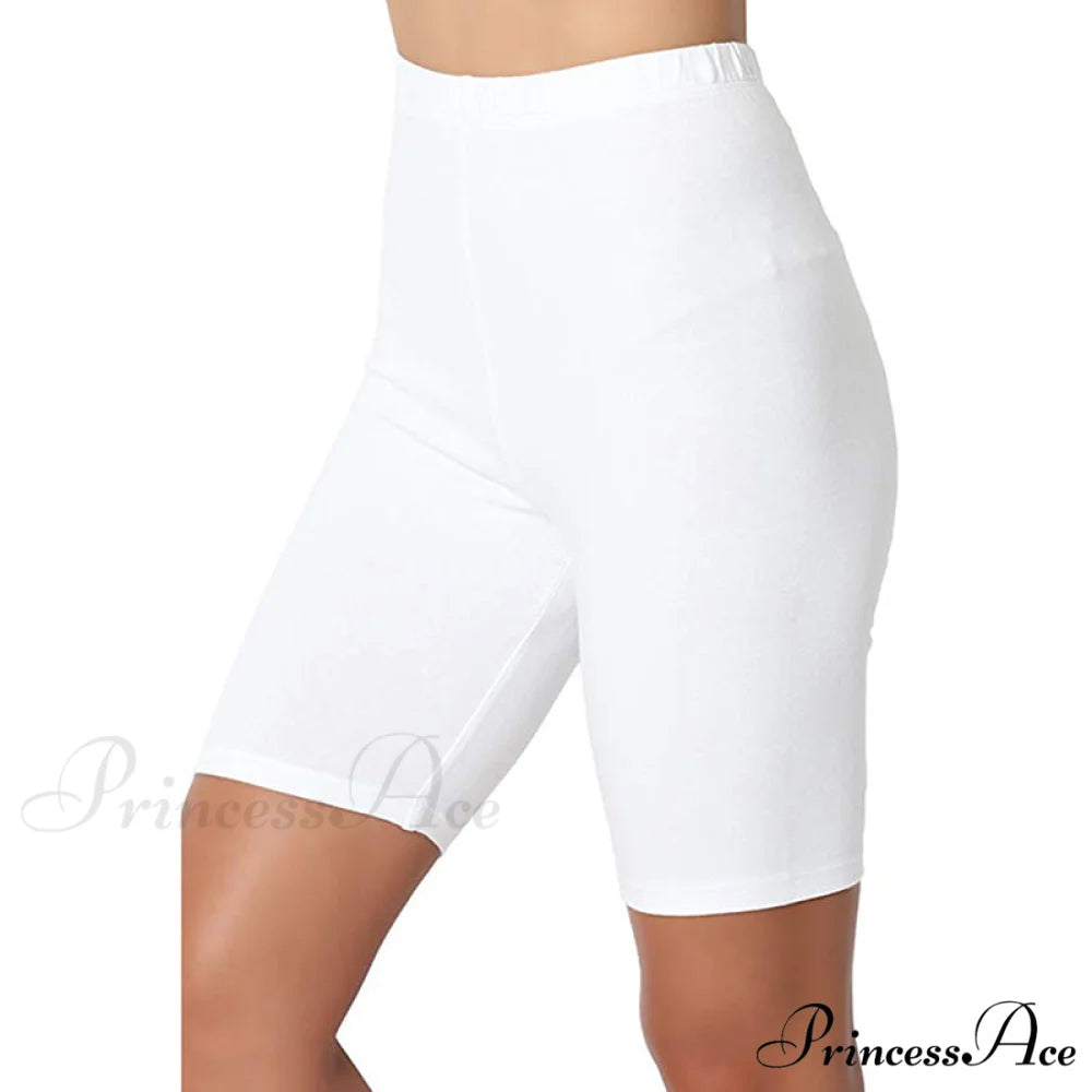 Slim High Waist Leggings White / S