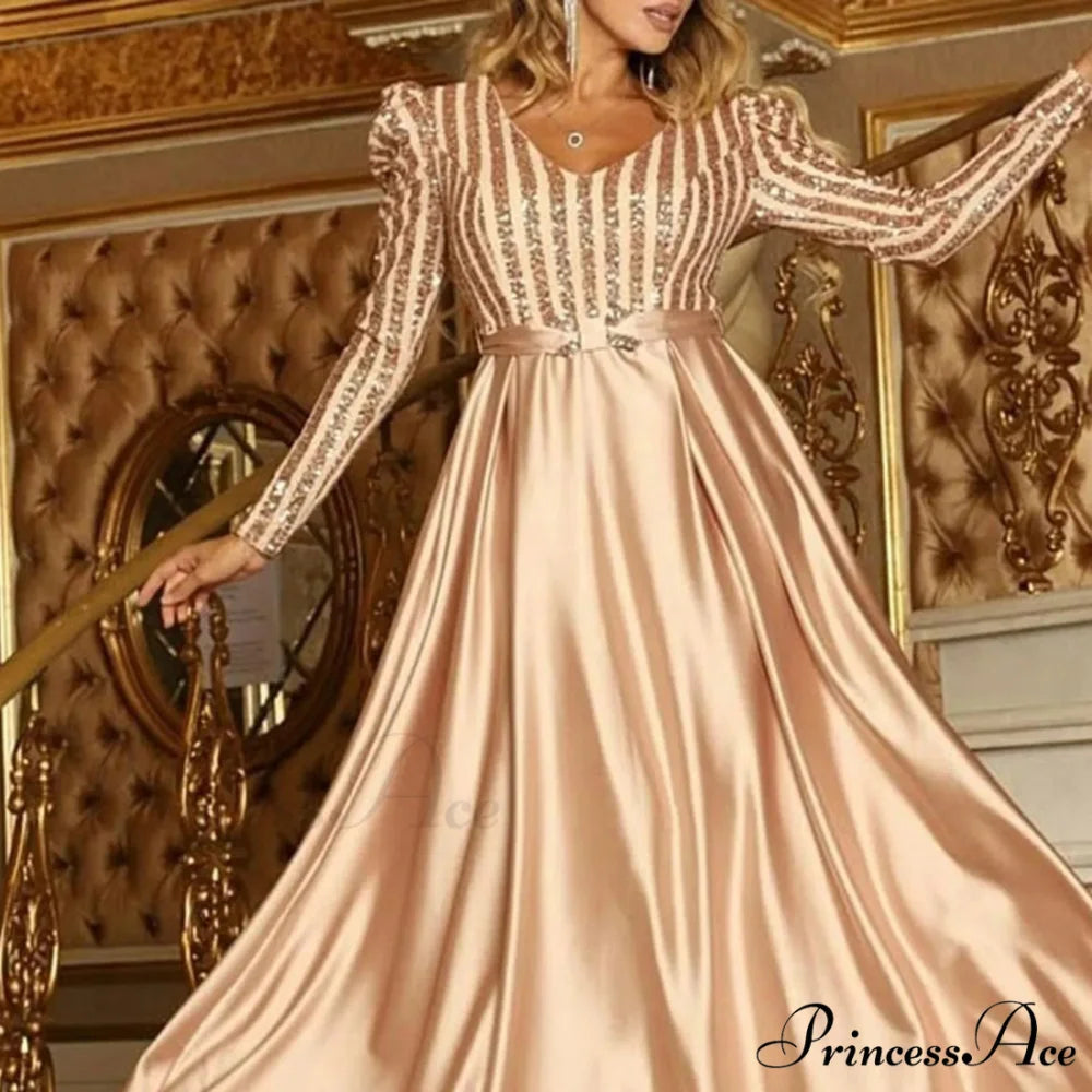 Slim Lapel Single-Breasted Belted Denim New Autumn Spring Female Streetwear Fashion Lady Jeans Dress Khaki / M