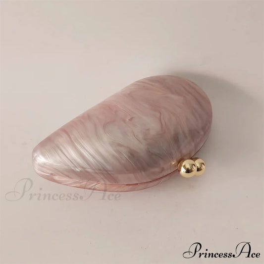 Small Azure Light Rose Acrylic Box Evening Clutch Purse clutchbag-250126