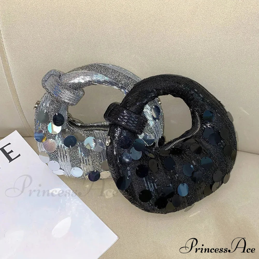 Small Crescent Evening Clutch Wristlet wristlet-250126
