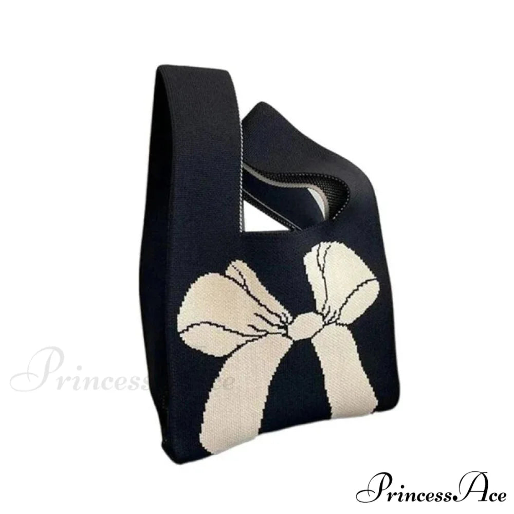 Small Knot Handcrafted Knit Bucket Purse color3 handbag-250126