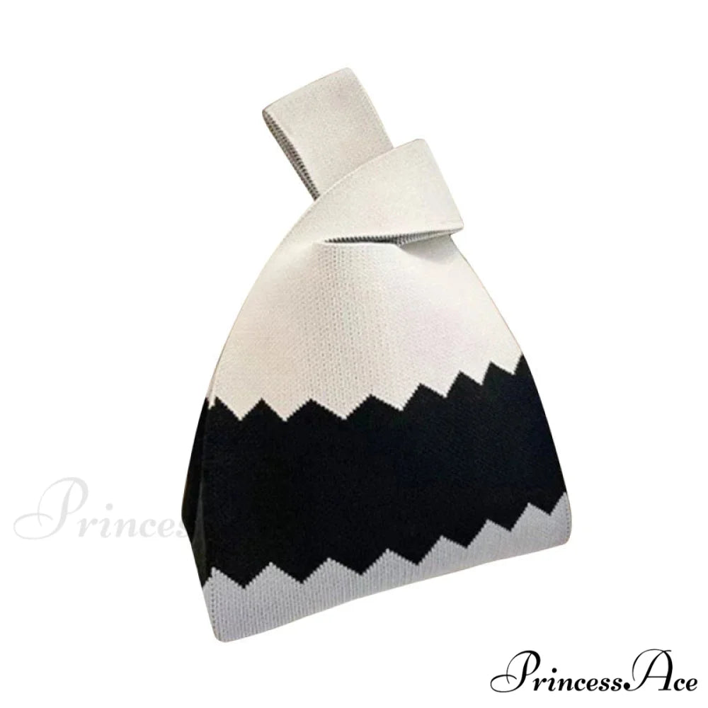 Small Knot Handcrafted Knit Bucket Purse color7 handbag-250126