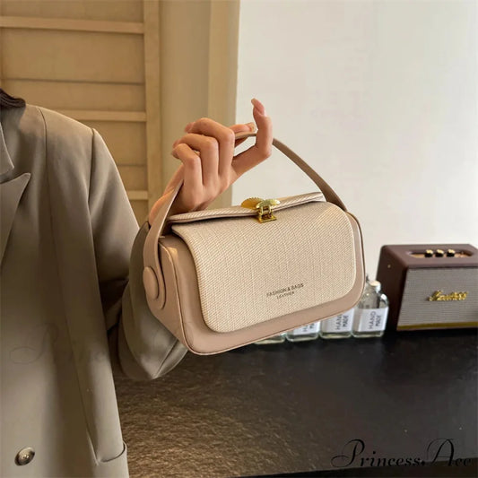 Small Square Crossbody High-End Designer Purse Style 1 Beige / 20x12x9cm handbag-250126