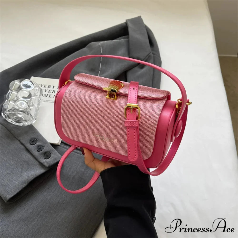 Small Square Crossbody High-End Designer Purse Style 2 Pink / 20x12x9cm handbag-250126