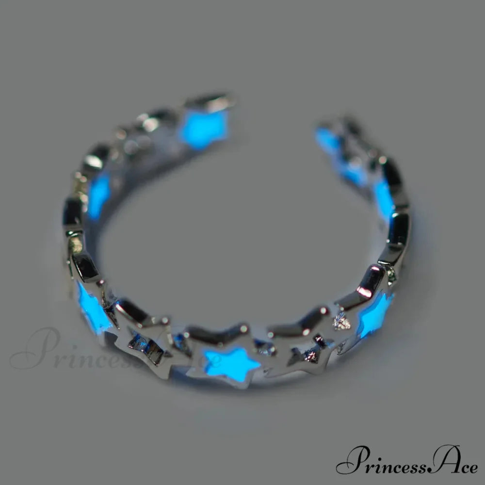 Small White Daisy Opening Adjustable Ring