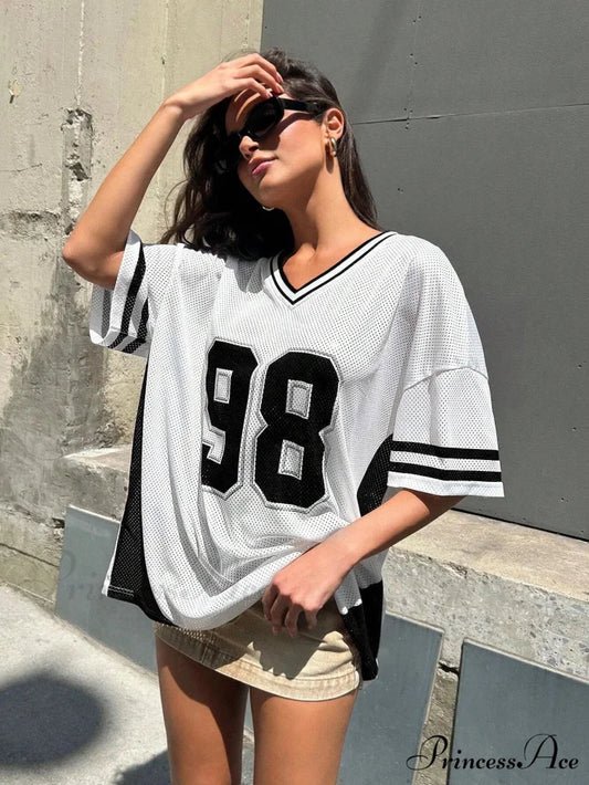 Soccer Baggy Athletic T-shirt white / 0XL t-shirt-250223