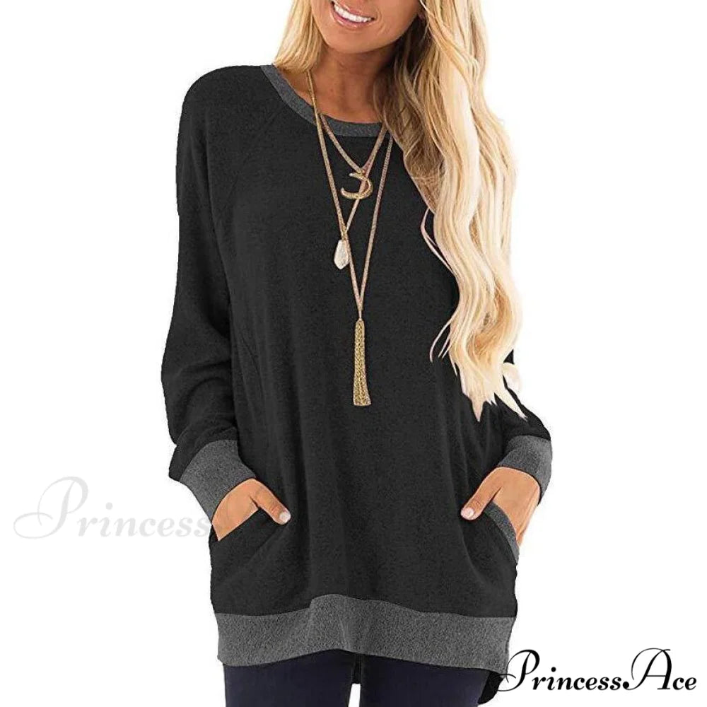 Soft Arm Haute Pullover Long Women’s Edition Sweatshirt Black / S