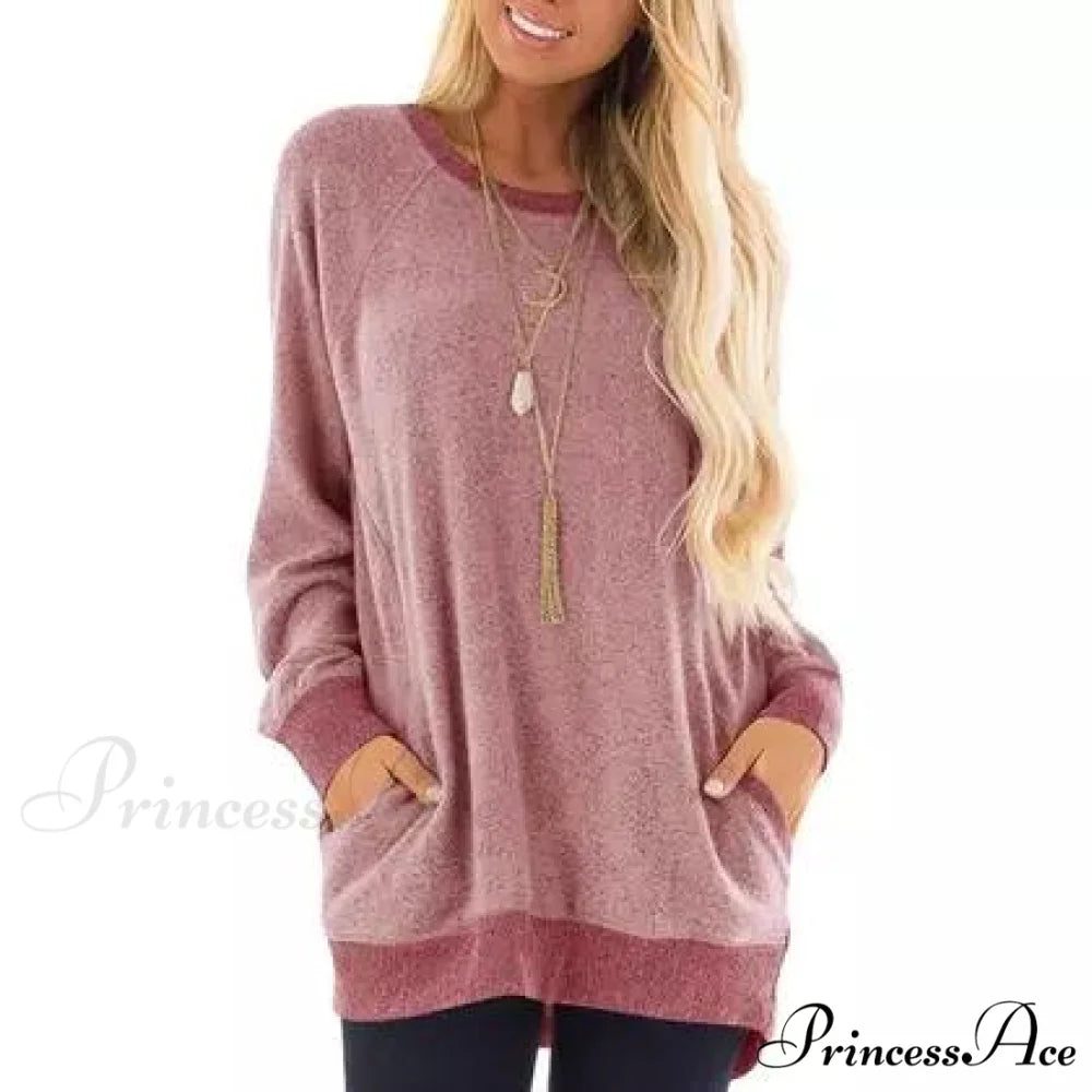 Soft Arm Haute Pullover Long Women’s Edition Sweatshirt Pink / S