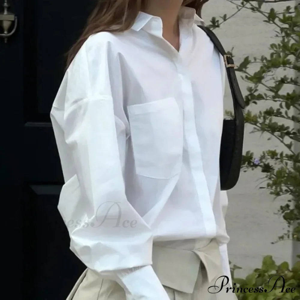 Soft Baggy Informal Retro Urban Style Blouse blouse-250126