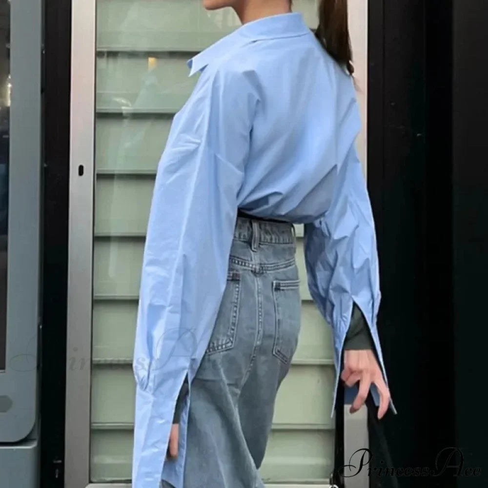 Soft Baggy Informal Retro Urban Style Blouse blouse-250126