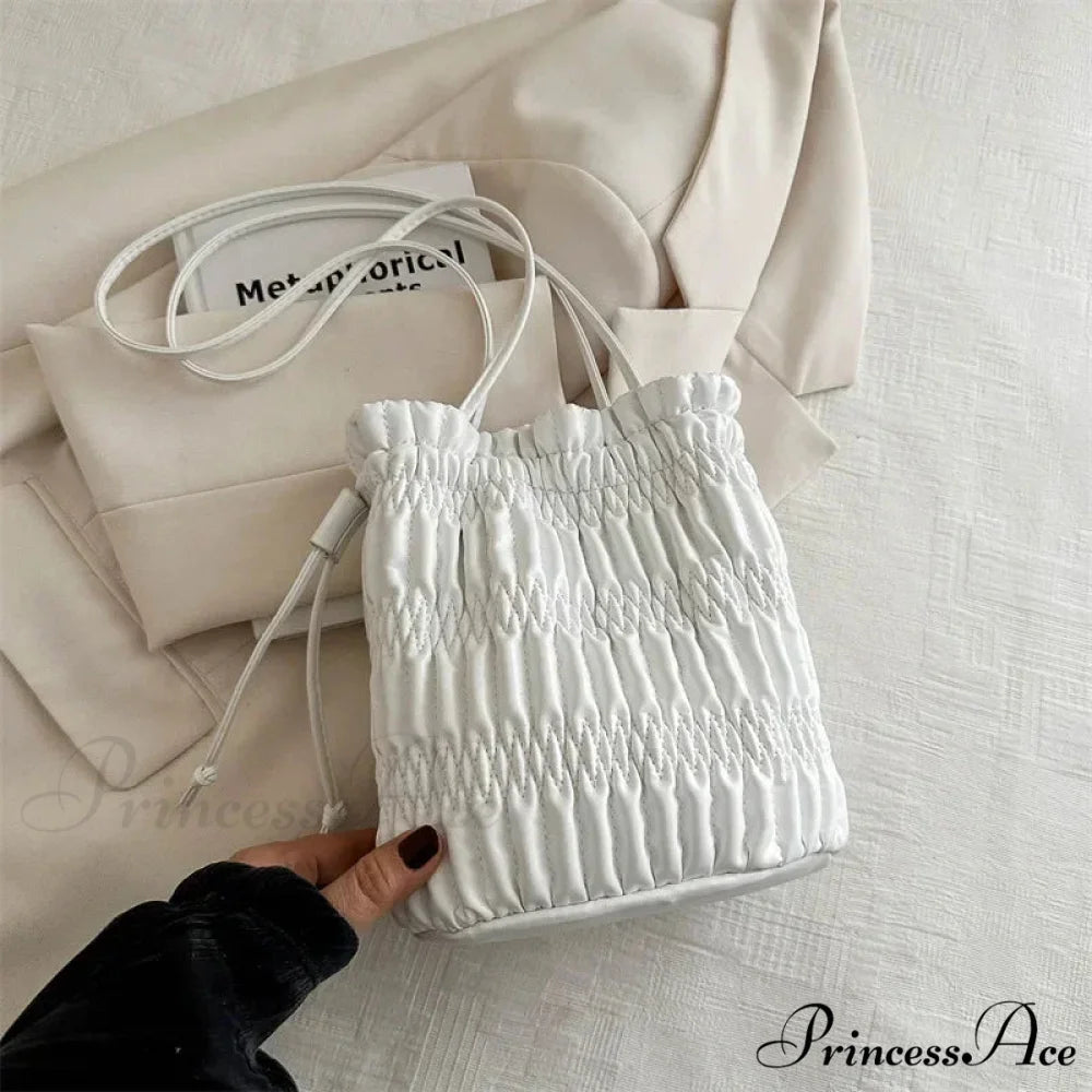 Soft Lavish Designer Shoulder Bag White shoulder-250126