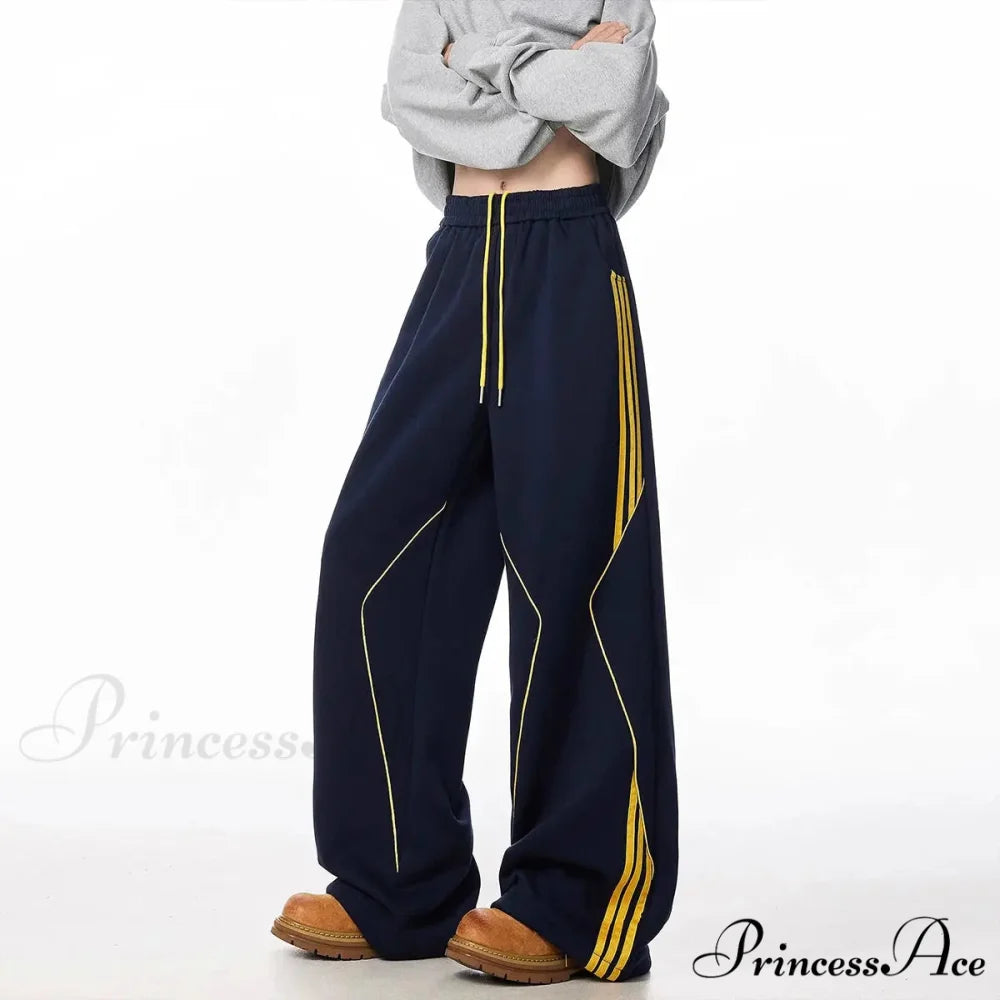 Soft Movement Winter Versatile Trousers Navy Blue Thin / M pants-241228