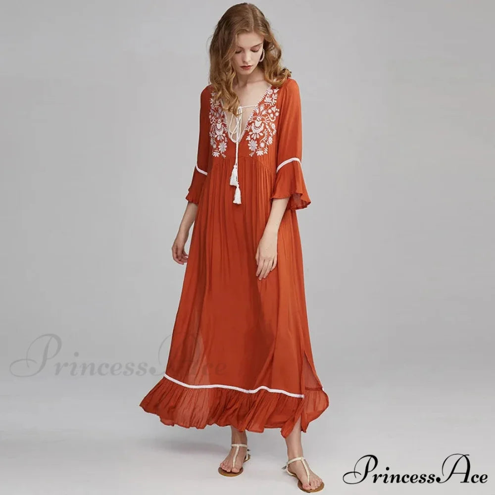 Soft Rayon Bohemian Dress bohodress-250126