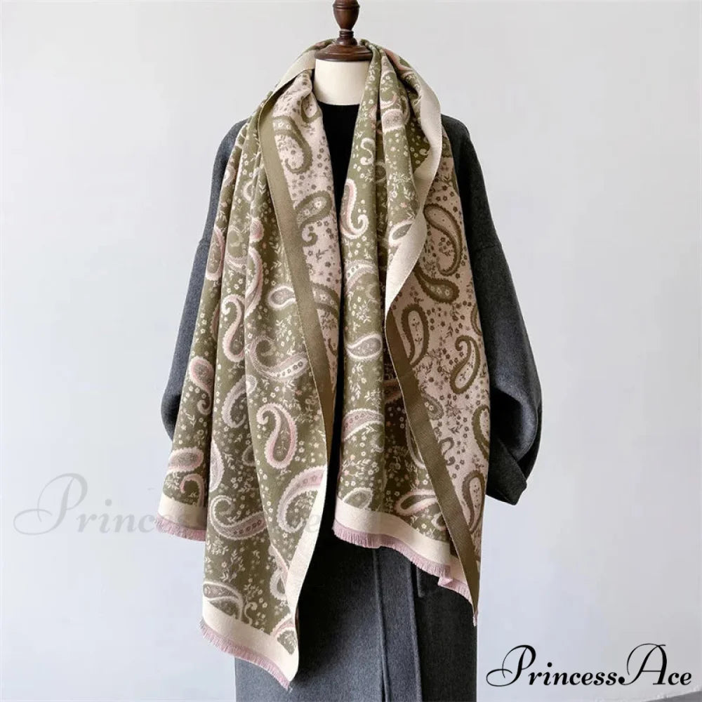 Soft Shawl Wraps Cold Scarf coffee scarf-241228