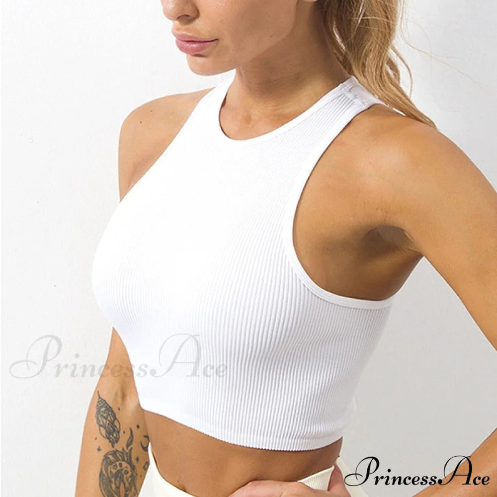 Solid Basic Seamless Streetwear Tank Tops