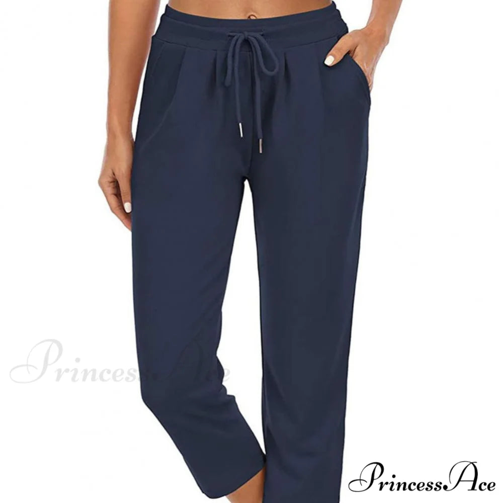 Solid Color Capri Pants