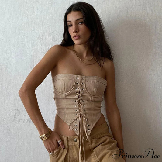 Solid Color Crew Trendy Neck Pullover Sweater M / Khaki