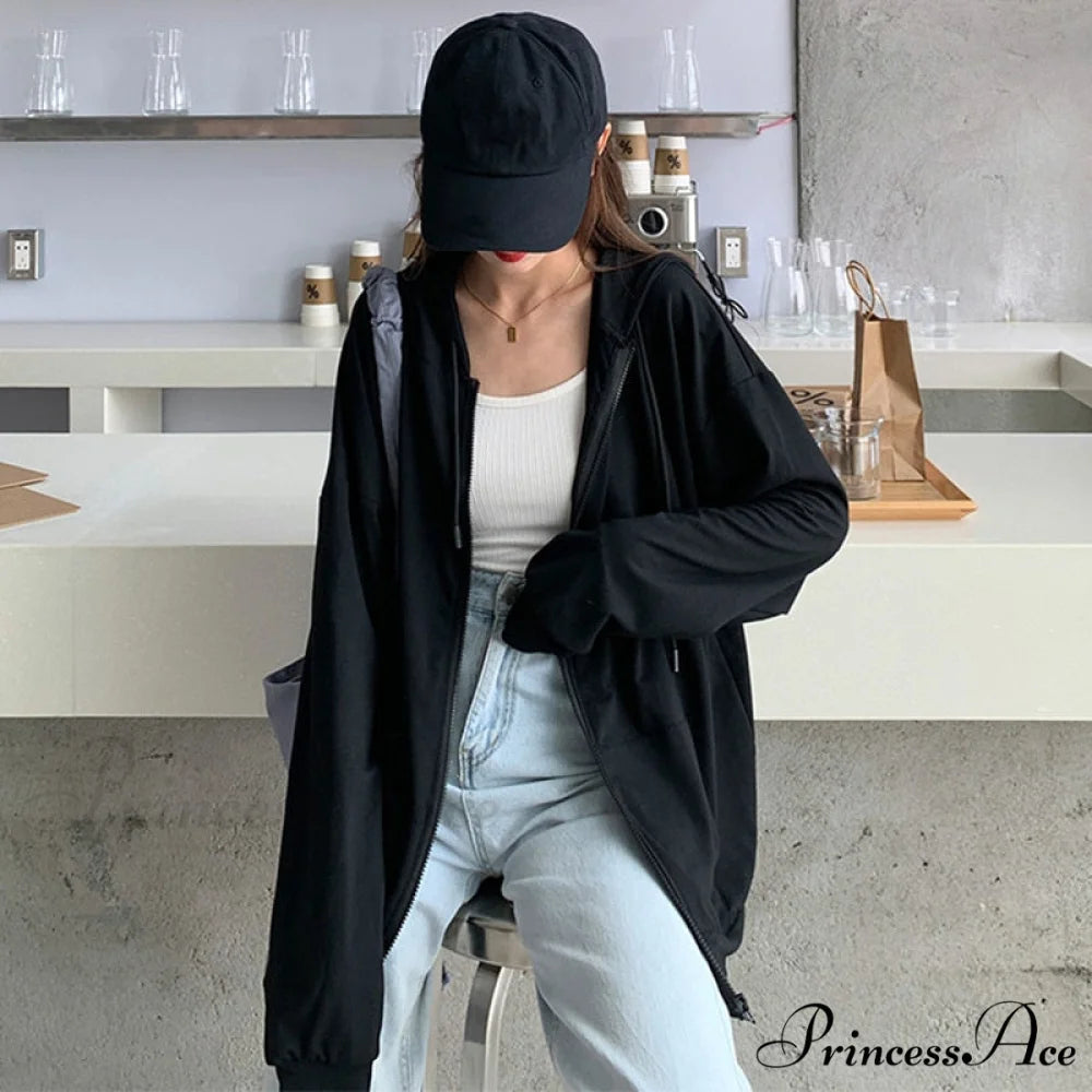 Solid Color Simple Zip-Up Coats