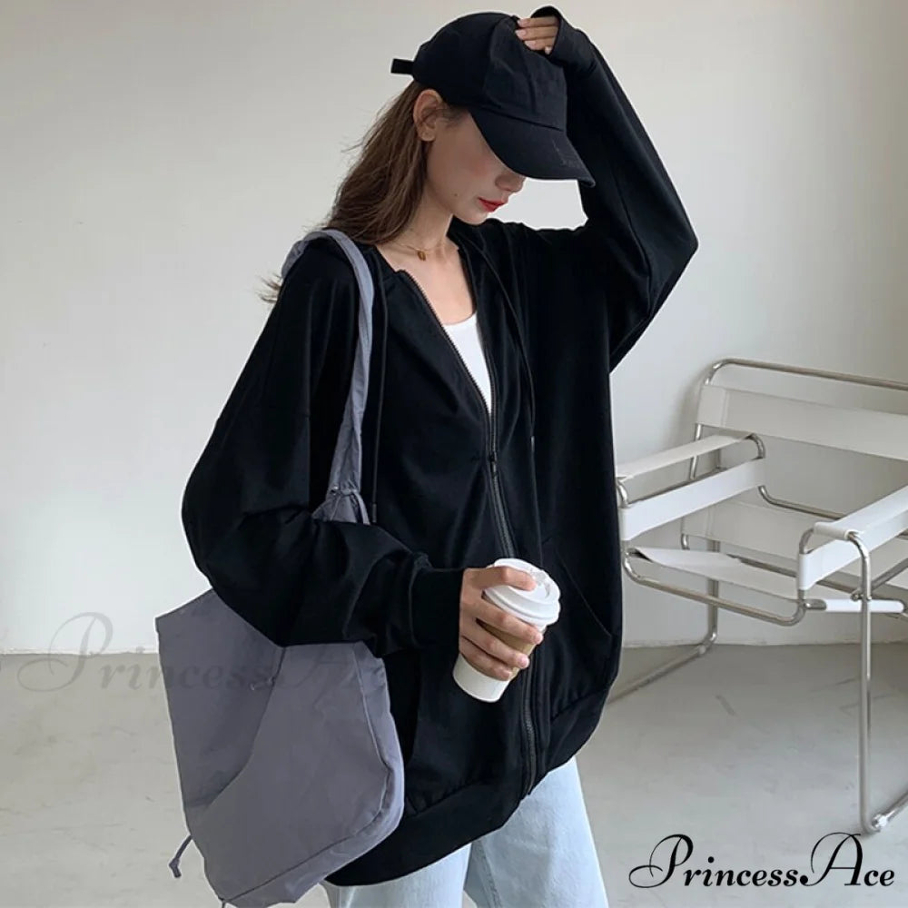 Solid Color Simple Zip-Up Coats