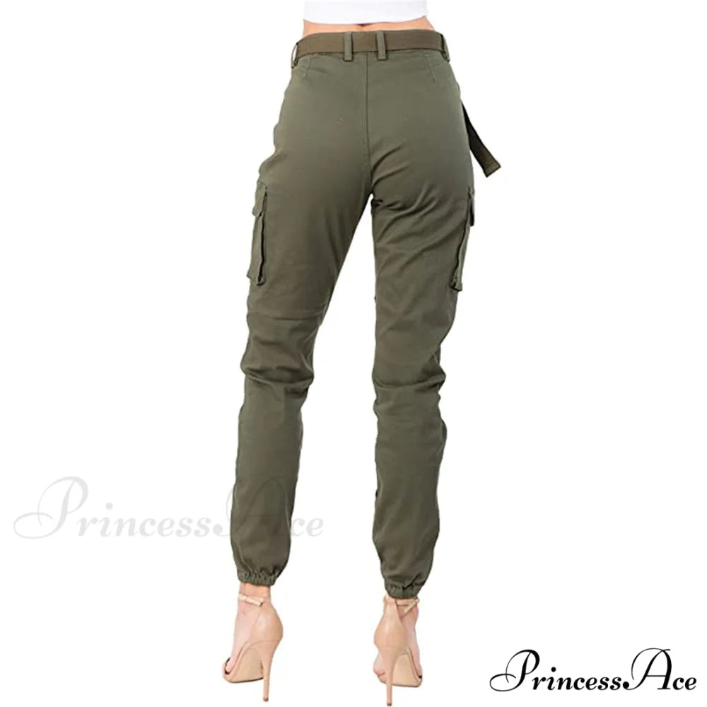 Solid Pants With Belt Wide Pants Pantalones