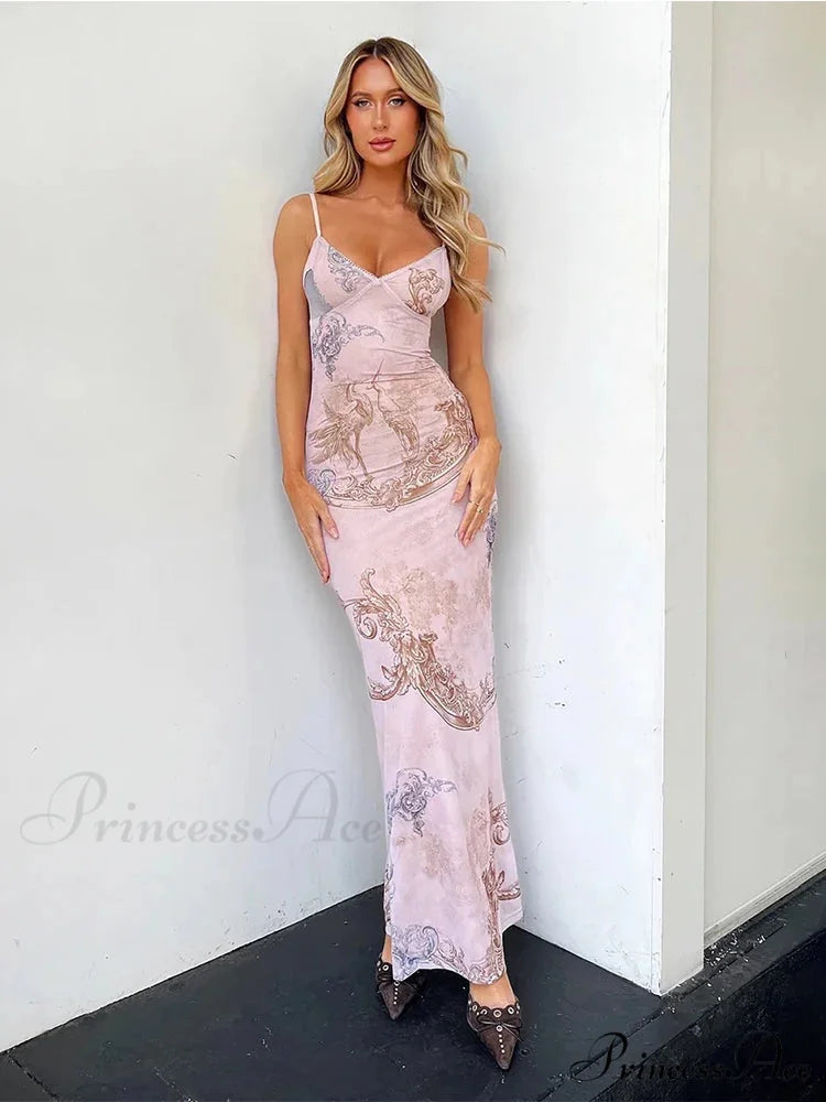 Sophisticated Extended Maxi Holiday Gown vacationdress-250223