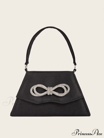 Sophisticated Silk Gem Bow Wedding Clutch Bag clutchbag-250126