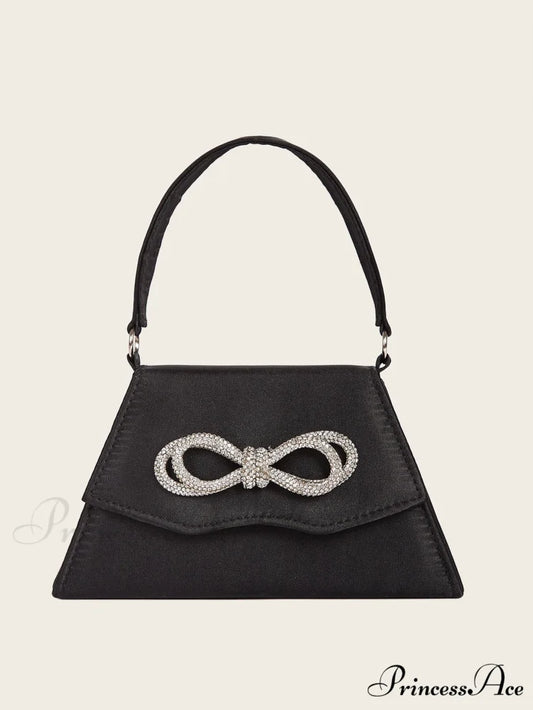 Sophisticated Silk Gem Bow Wedding Clutch Bag clutchbag-250126