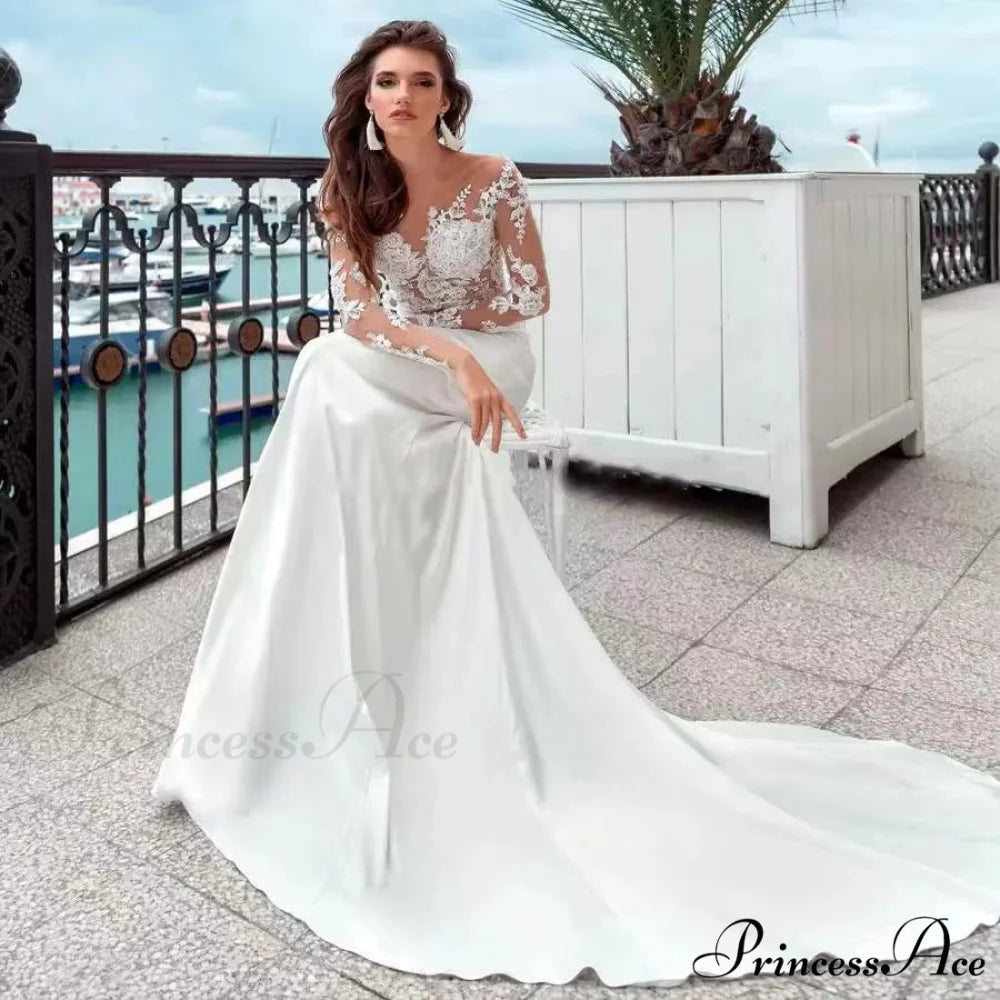 Sophisticated Sleeveless Evening Gown Bridal Dress lvory white / 2 weddingdress-250223