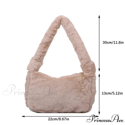 Spacious Capacity Synthetic Leather Shoulder Bag shoulder-250126