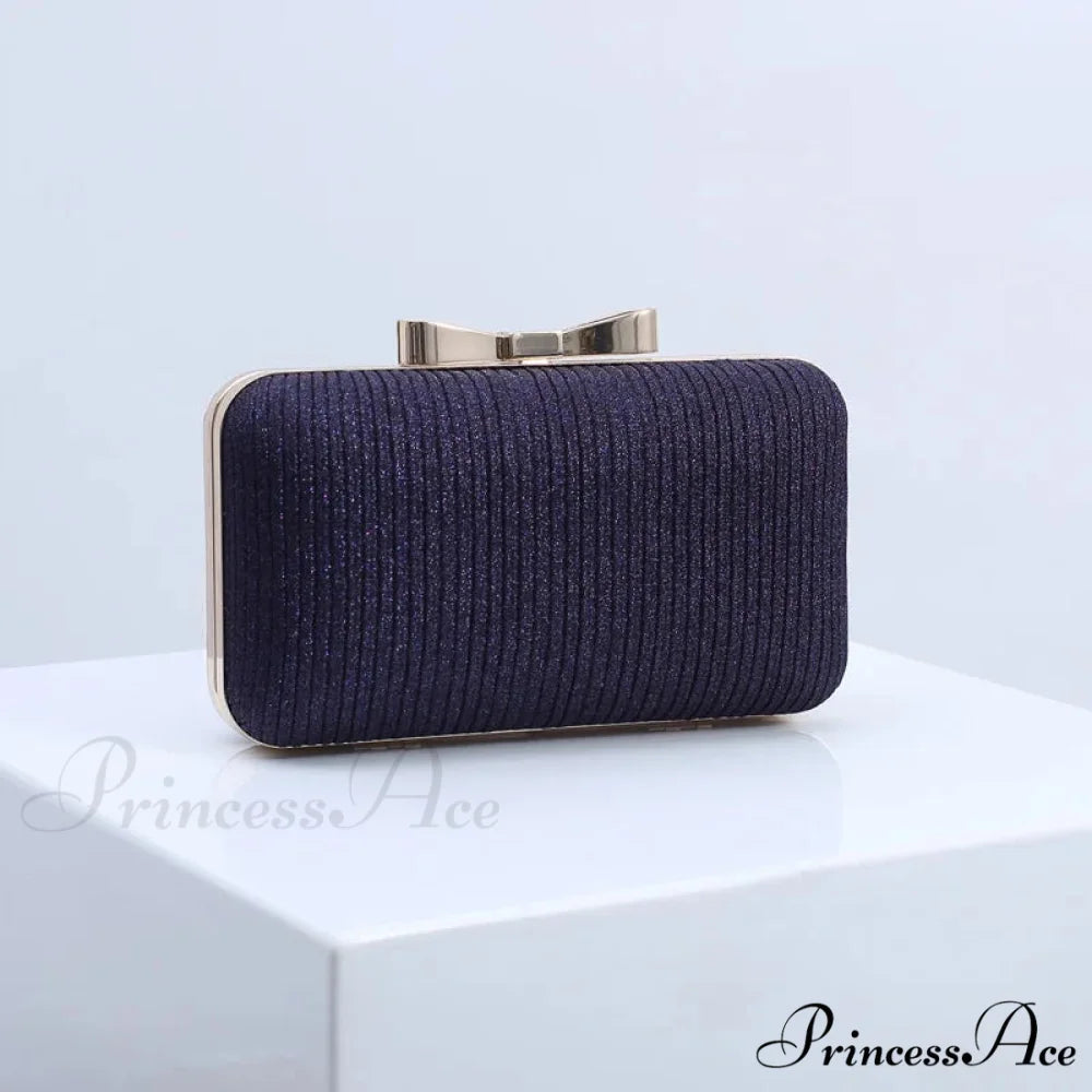 Sparkling Banquet Evening Clutch Wristlet Dark Purple wristlet-250126