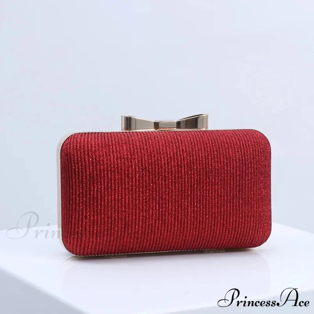 Sparkling Banquet Evening Clutch Wristlet Red wristlet-250126