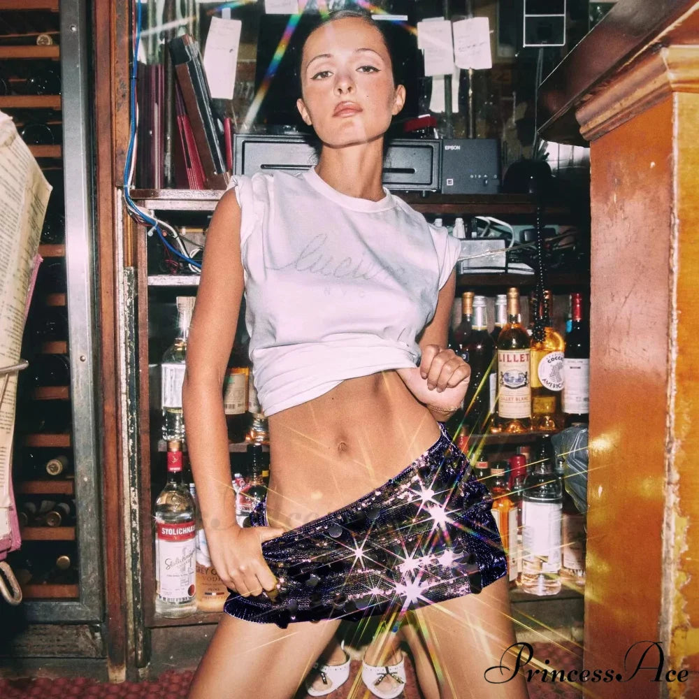 Sparkling Bodycon Pencil Celebration Skirt Black / S skirts-250223