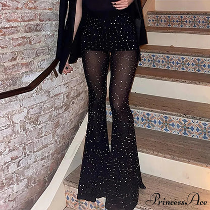 Sparkling Bootcut Urban Pants Black / S pants-241228