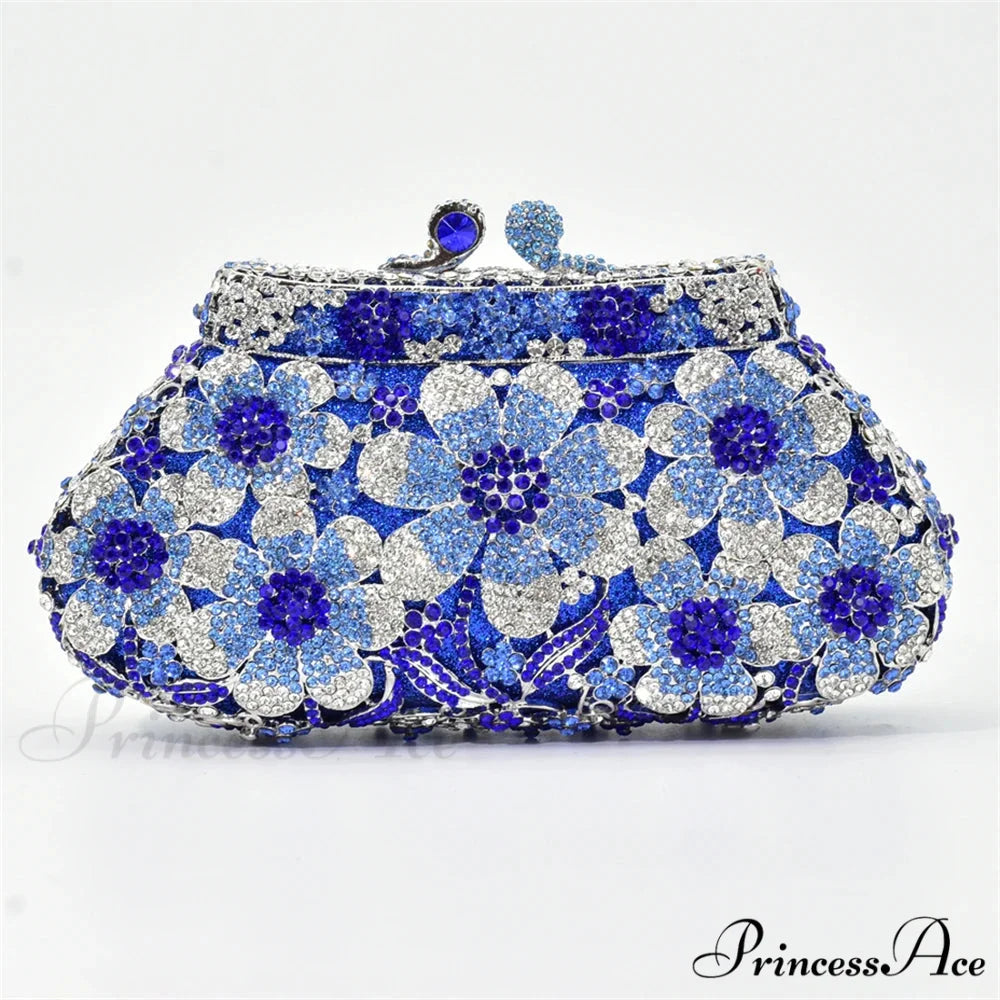 Sparkling Crystal Bridal Wedding Blossom Diamond Clutch Purse color4 clutchbag-250126