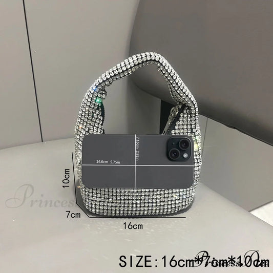 Sparkling Crystal Rhinestone Handcrafted Evening Clutch Bag clutchbag-250126