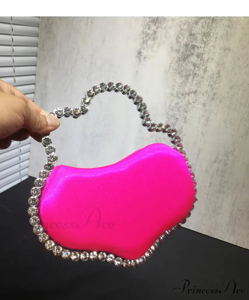 Sparkling Diamond Cloud Shape Evening Wristlet color same picture1 wristlet-250126