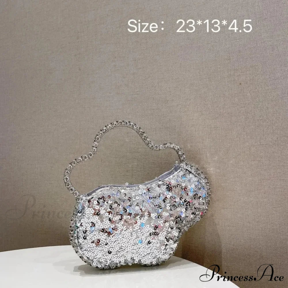 Sparkling Diamond Cloud Shape Evening Wristlet color same picture2 wristlet-250126