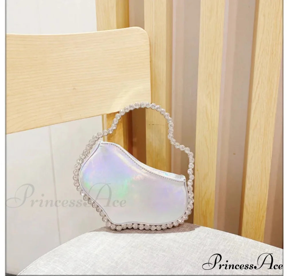 Sparkling Diamond Cloud Shape Evening Wristlet color same picture5 wristlet-250126
