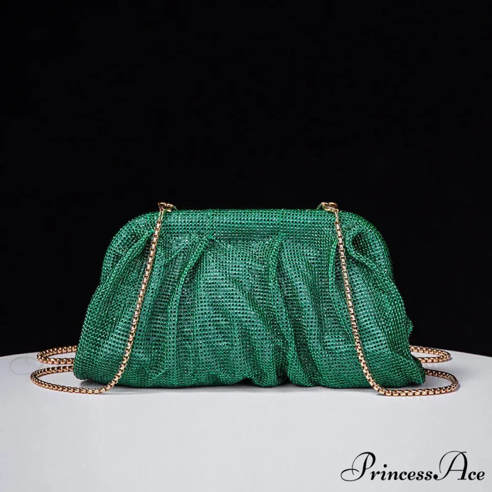 Sparkling Gem Wedding Purse Wristlet Green wristlet-250126