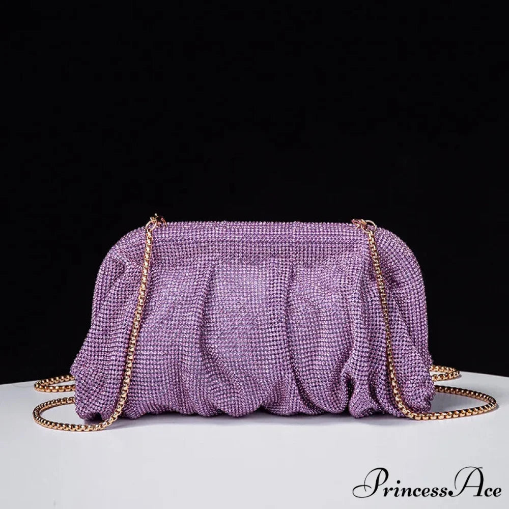 Sparkling Gem Wedding Purse Wristlet Lavender wristlet-250126