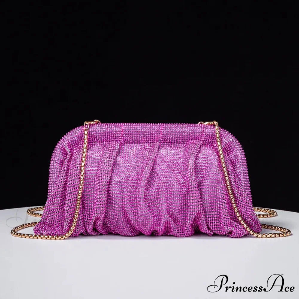 Sparkling Gem Wedding Purse Wristlet PURPLE wristlet-250126