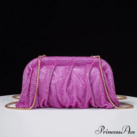 Sparkling Gem Wedding Purse Wristlet PURPLE wristlet-250126