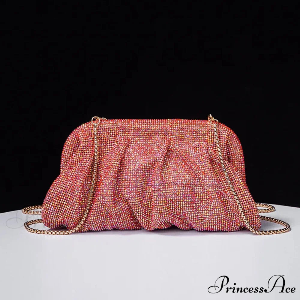 Sparkling Gem Wedding Purse Wristlet Red wristlet-250126