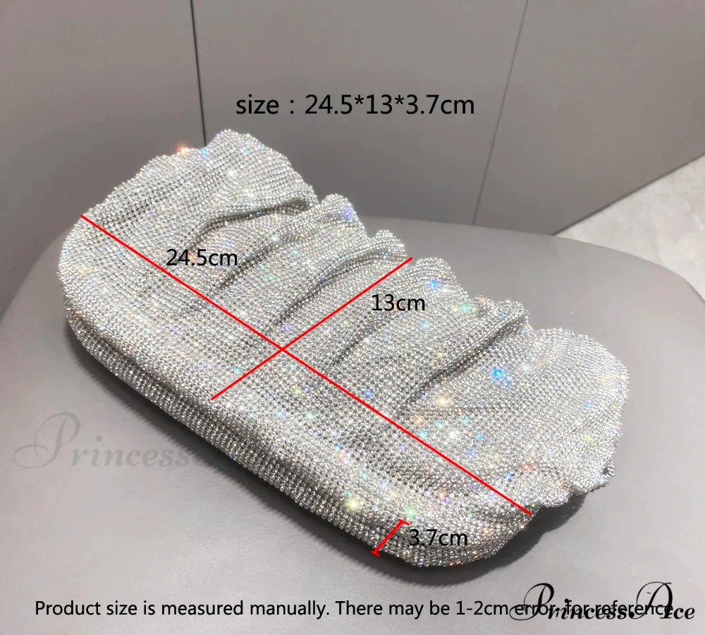 Sparkling Gems Handcrafted Nighttime Clutch wristlet-250126