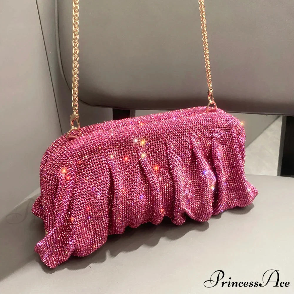 Sparkling Gems Handcrafted Nighttime Clutch wristlet-250126
