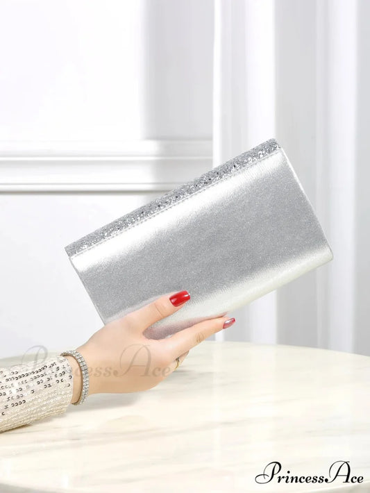 Sparkling Glossy Sophisticated Envelope Clutch Celebration Marriage Bag clutchbag-250126