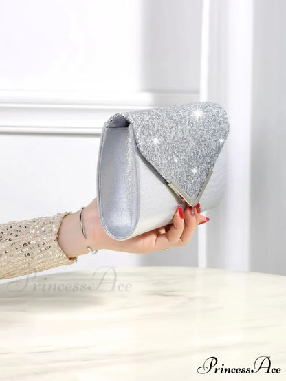 Sparkling Glossy Sophisticated Envelope Clutch Celebration Marriage Bag clutchbag-250126