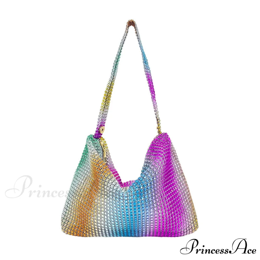 Sparkling Night Cocktail Wedding Clutch Purse Multicolor clutchbag-250126